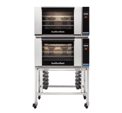 Double Stacked 4 Tray Full Size Touch Electri Convection Oven