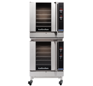 Double Stacked 5 Tray Full Size Digital Gas Convection Oven